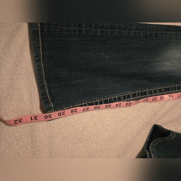Miss Me Jeans Womens 27 Boot Cut  Medium Wash Jeans Jeweled Pockets - Picture 11 of 12